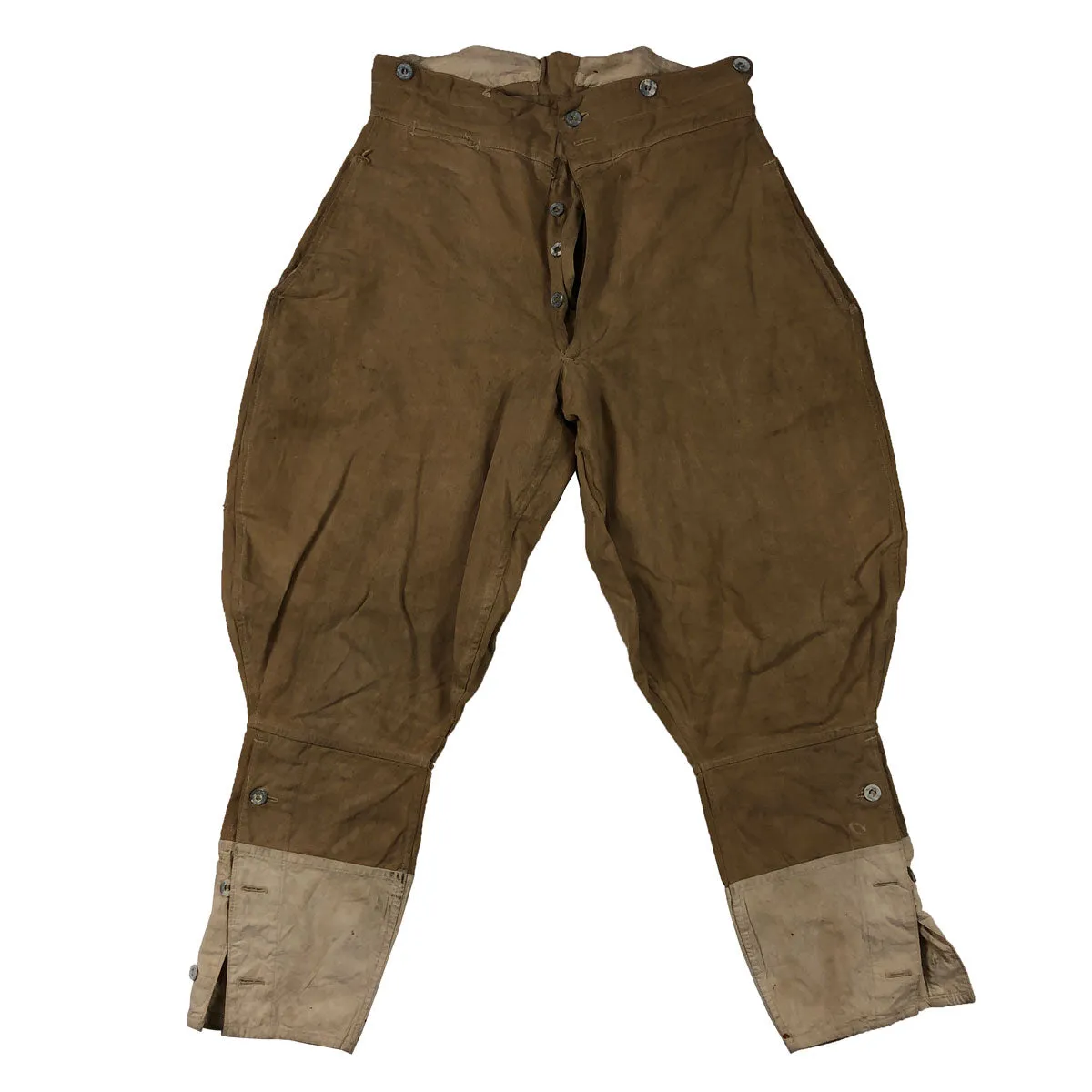1930s French Armoured Cavalry Tropical Jacket & Trousers w/ Cap 