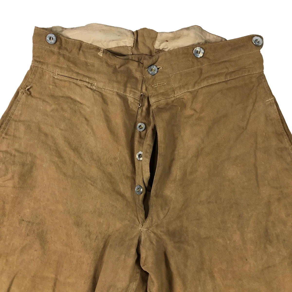 1930s French Armoured Cavalry Tropical Jacket & Trousers w/ Cap 