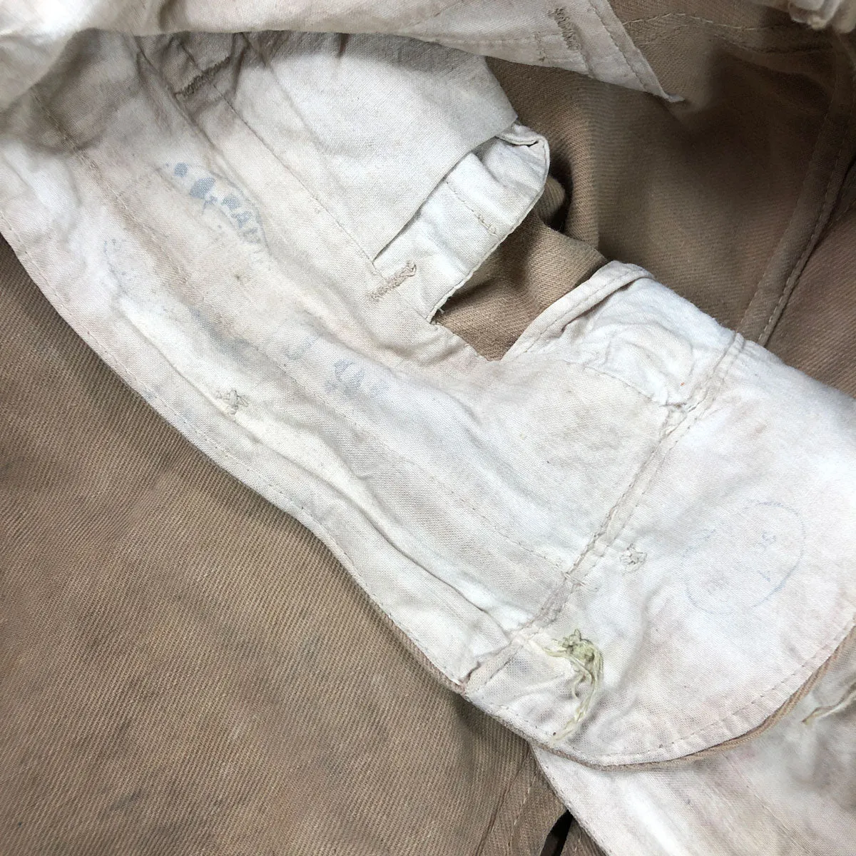 1930s French Armoured Cavalry Tropical Jacket & Trousers w/ Cap 