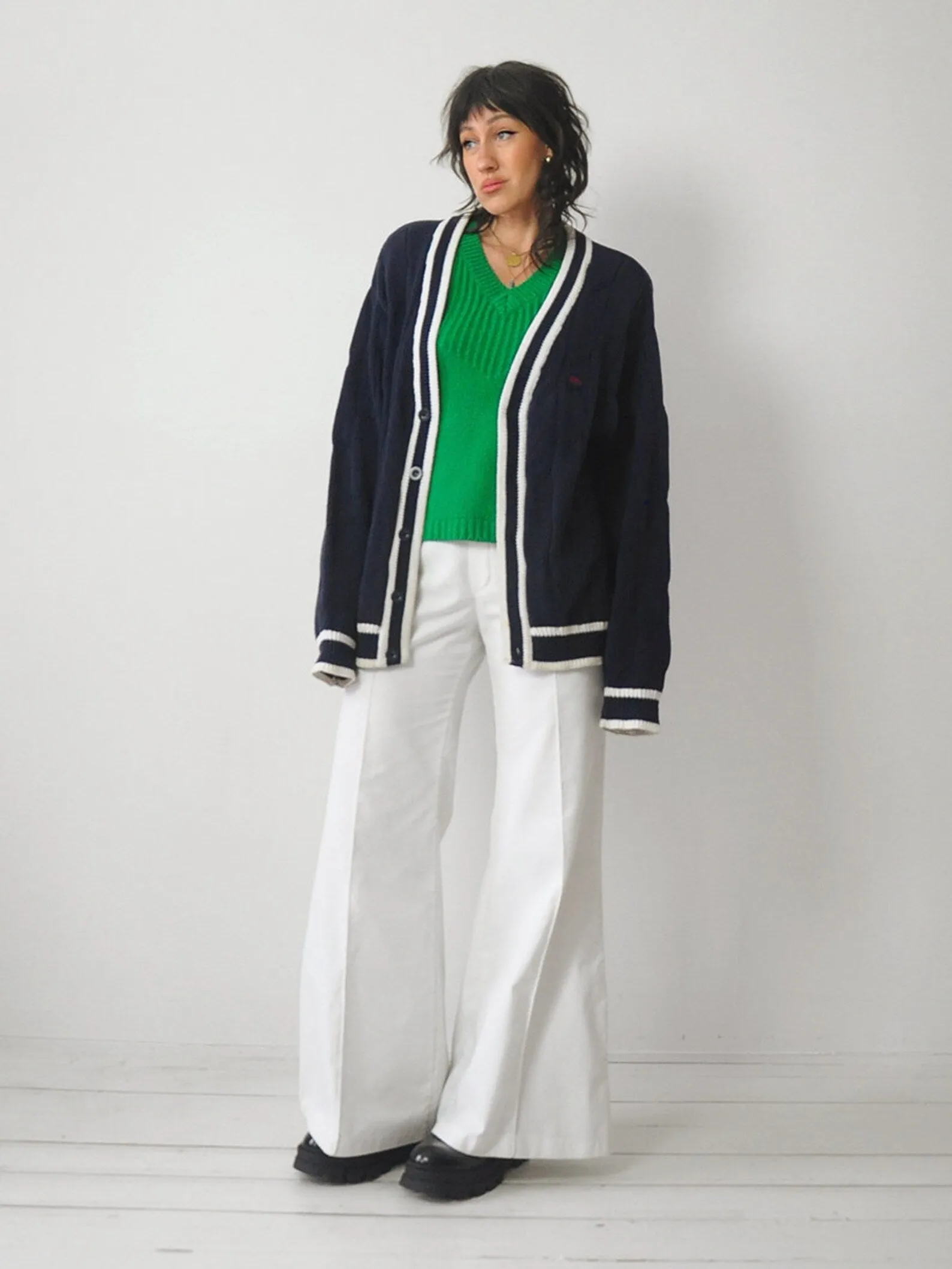 1980's Izod Tennis Cardigan
