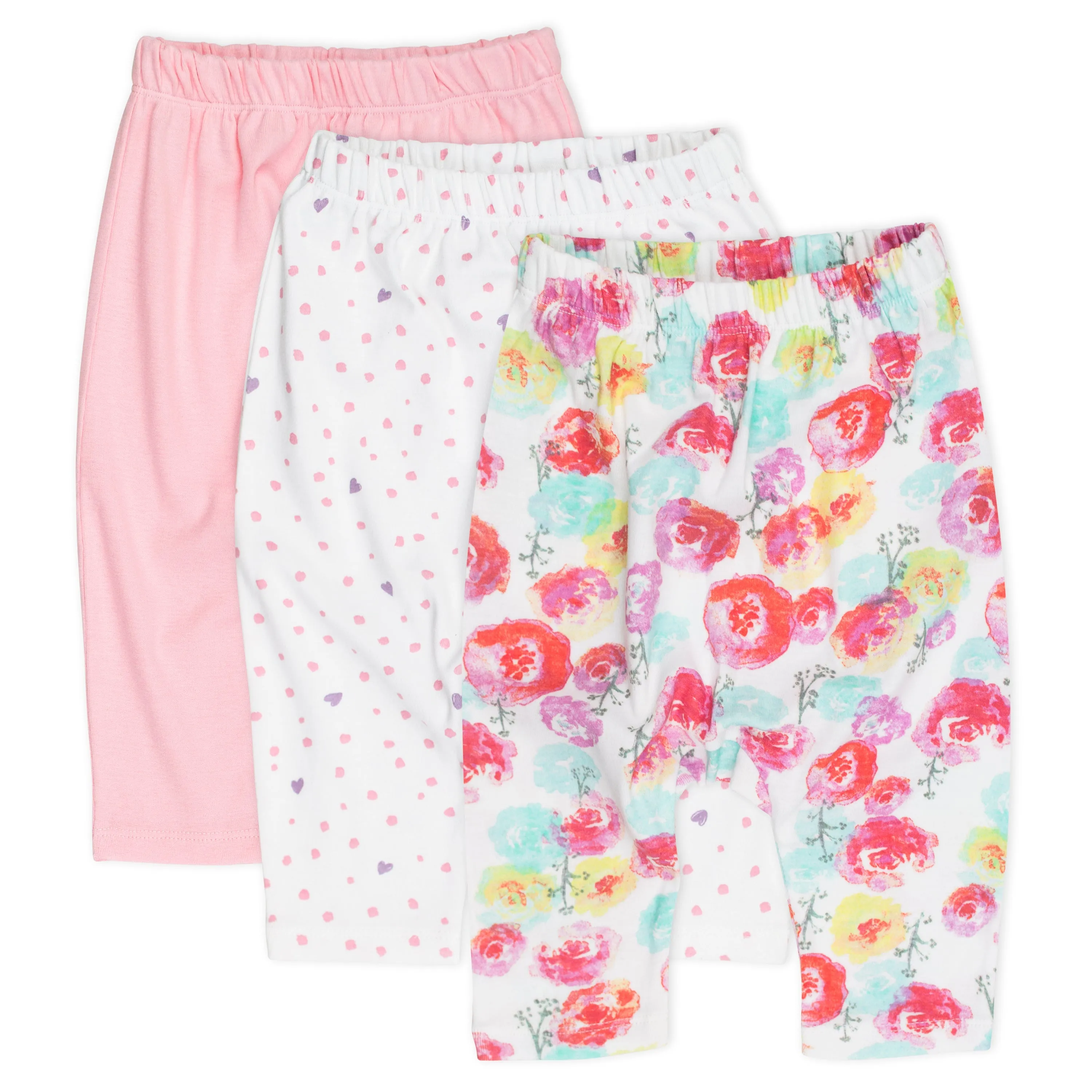 3-Pack Organic Cotton Harem Pants for Toddlers & Babies - Breathable & Comfortable