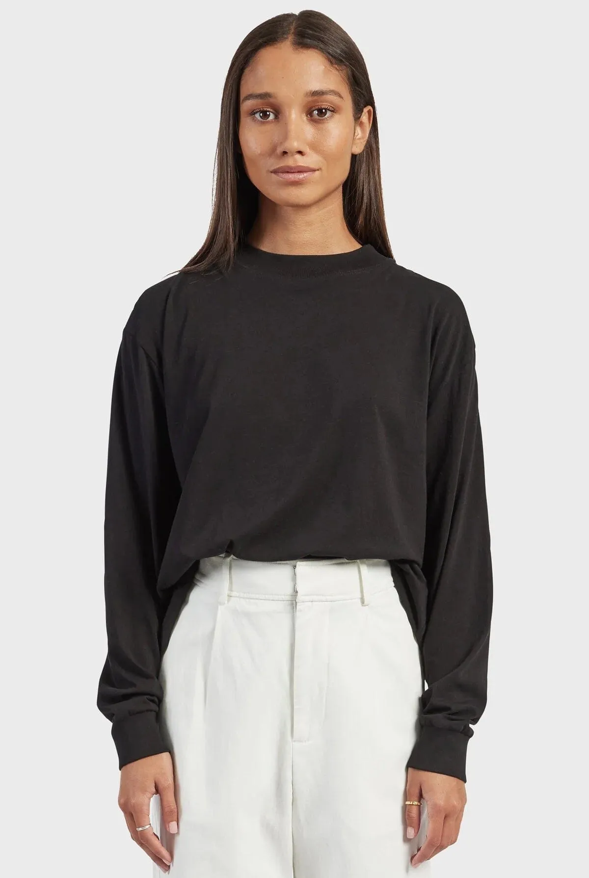 Academy Brand Women Annie Long Sleeve Tee - Black