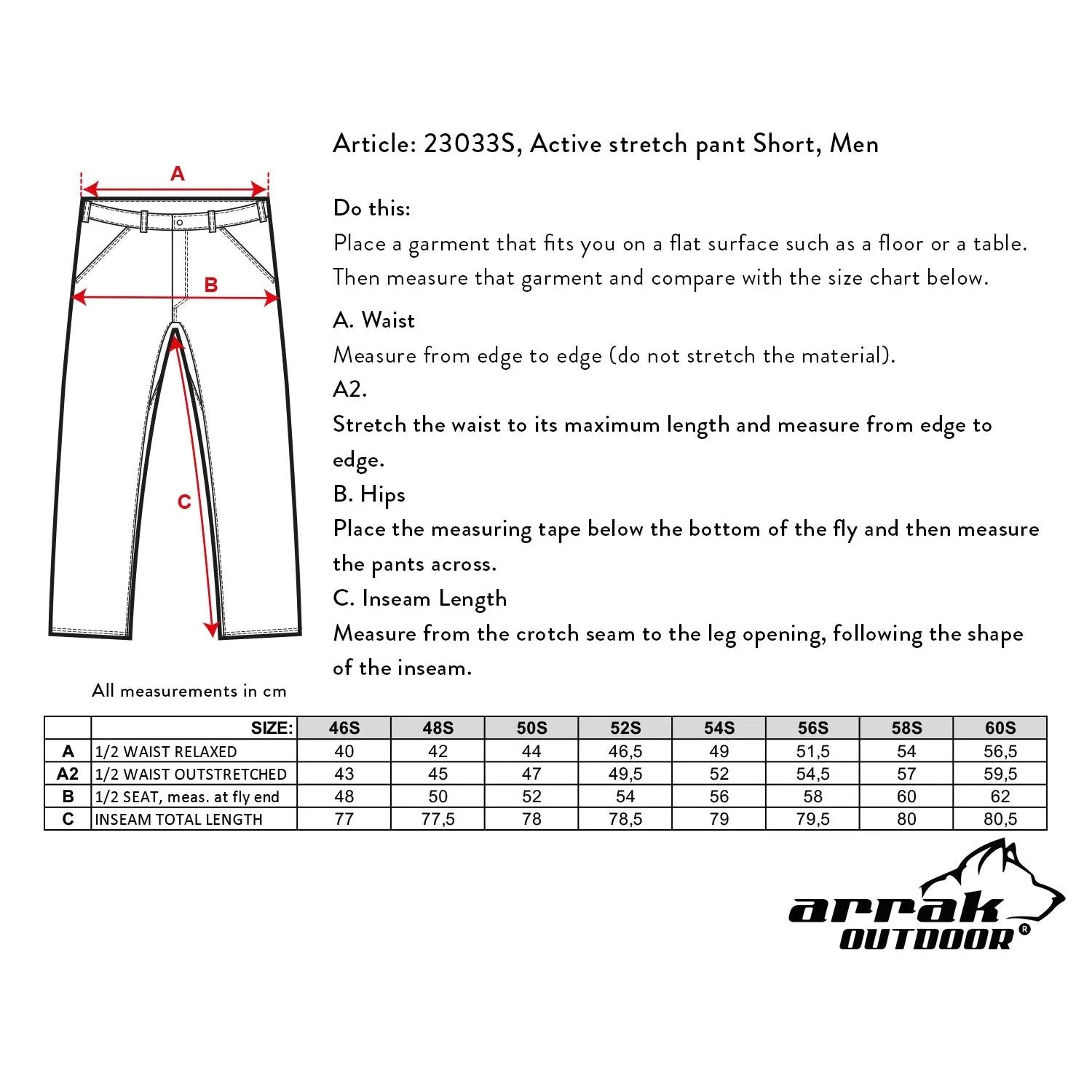 Active Stretch Pants Men's Camo (Short)
