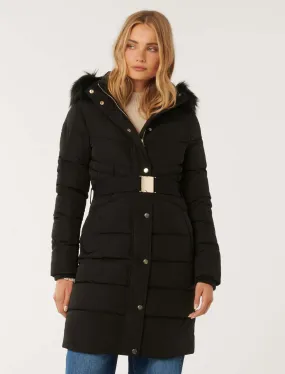 Stylish Ariana Belted Puffa Jacket for Women – Warm, Fashionable, and Versatile Outerwear