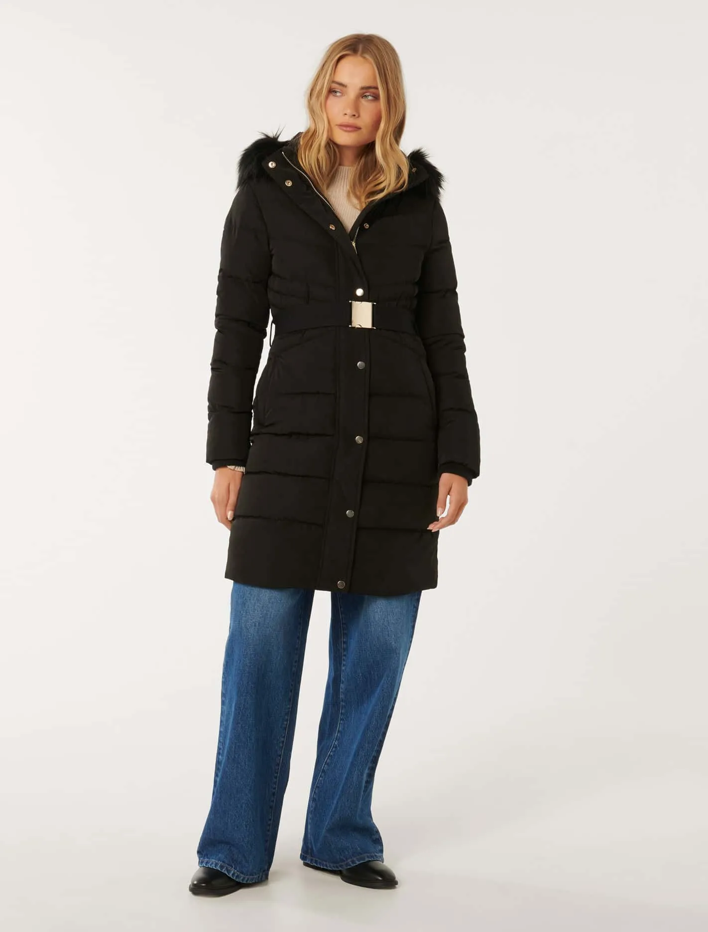 Stylish Ariana Belted Puffa Jacket for Women – Warm, Fashionable, and Versatile Outerwear