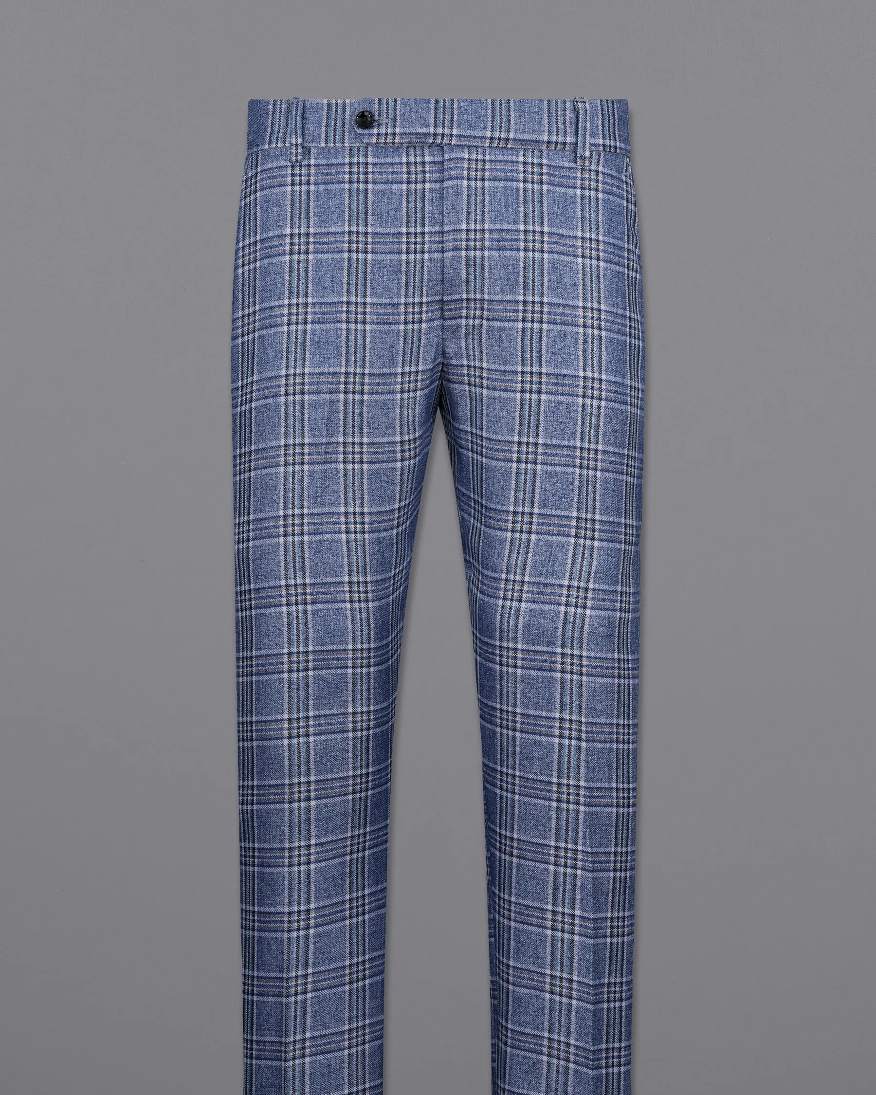 Bayoux Blue Plaid Pant
