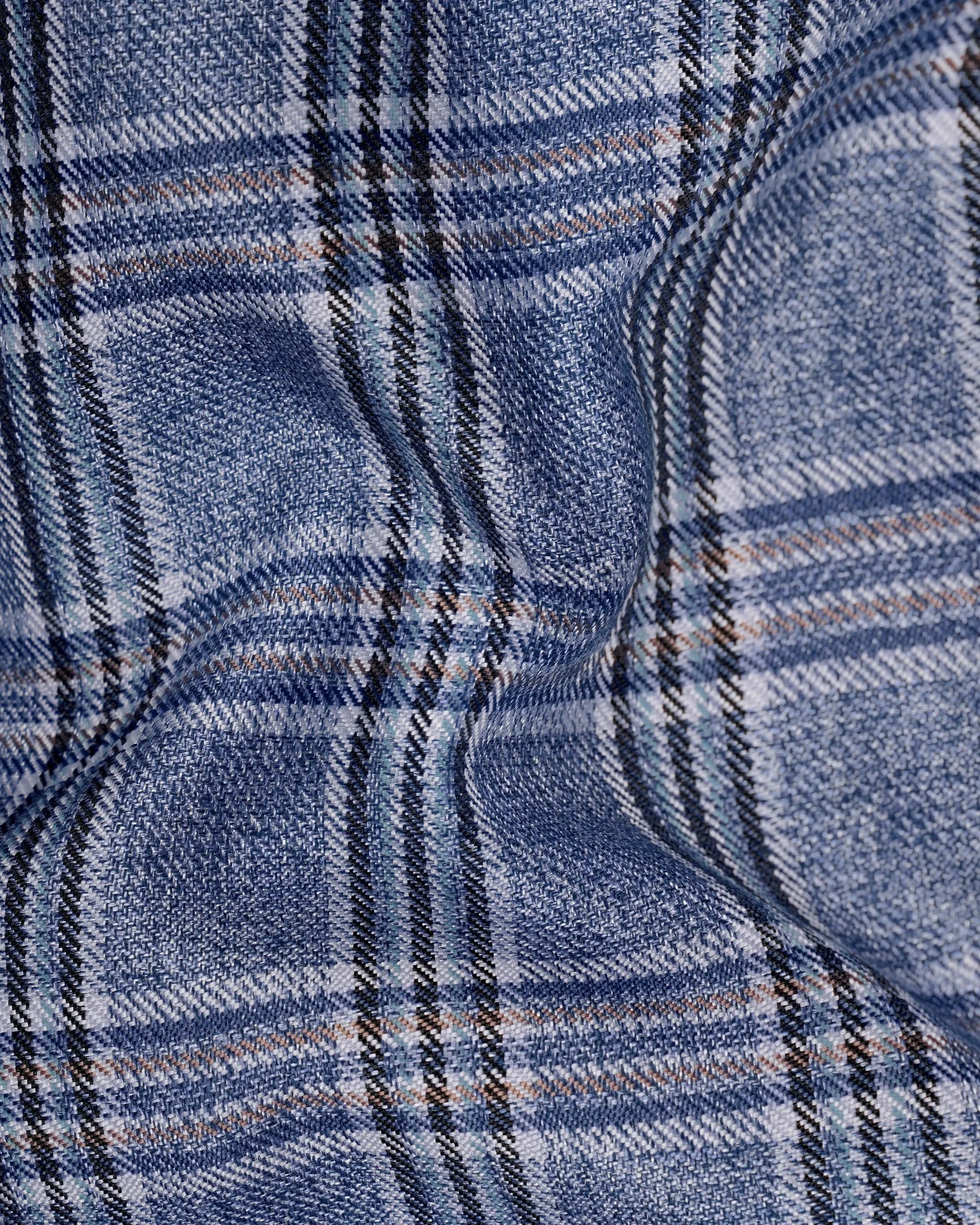 Bayoux Blue Plaid Pant