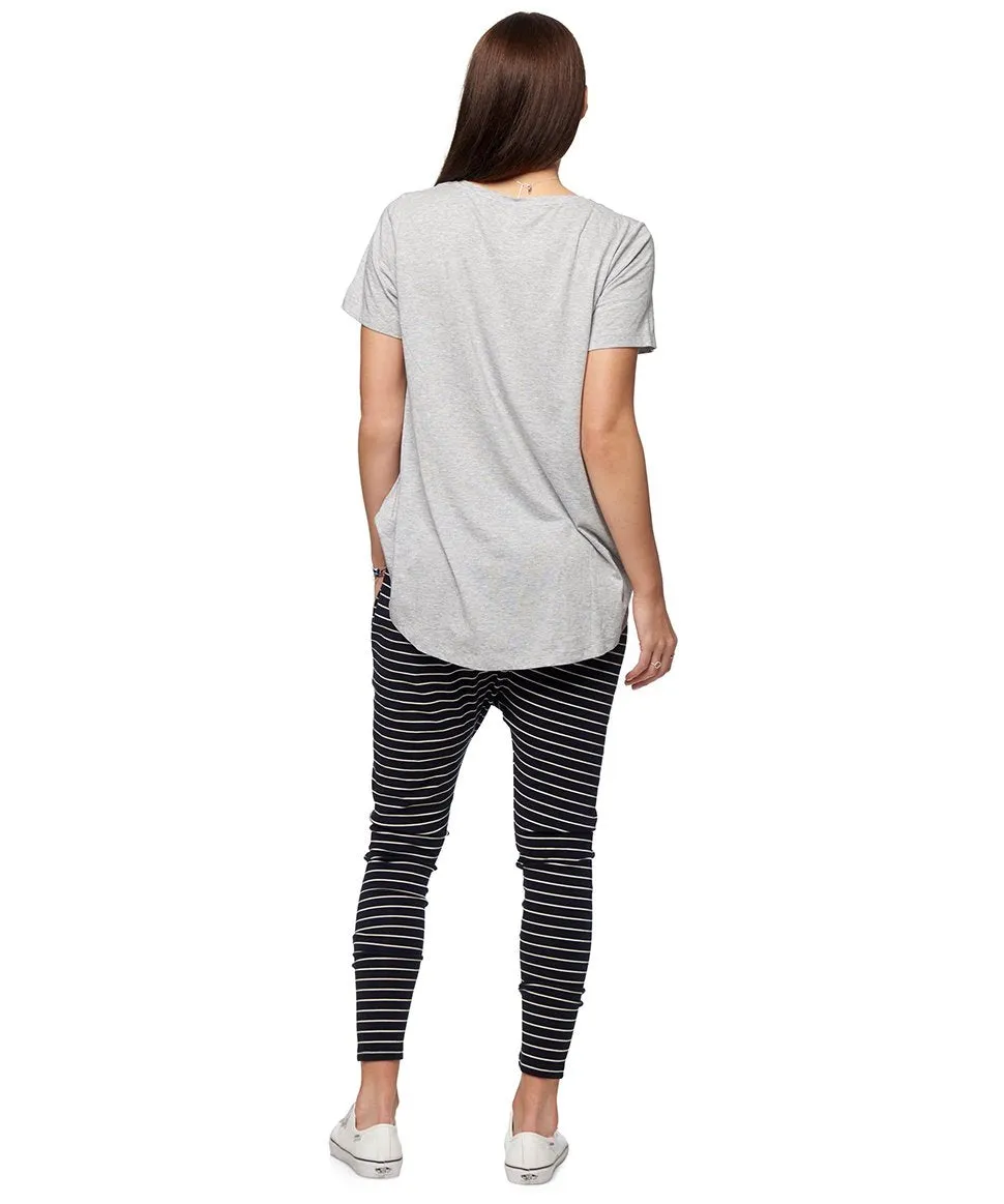 Beating Heart Lounge Pant in Navy Stripe