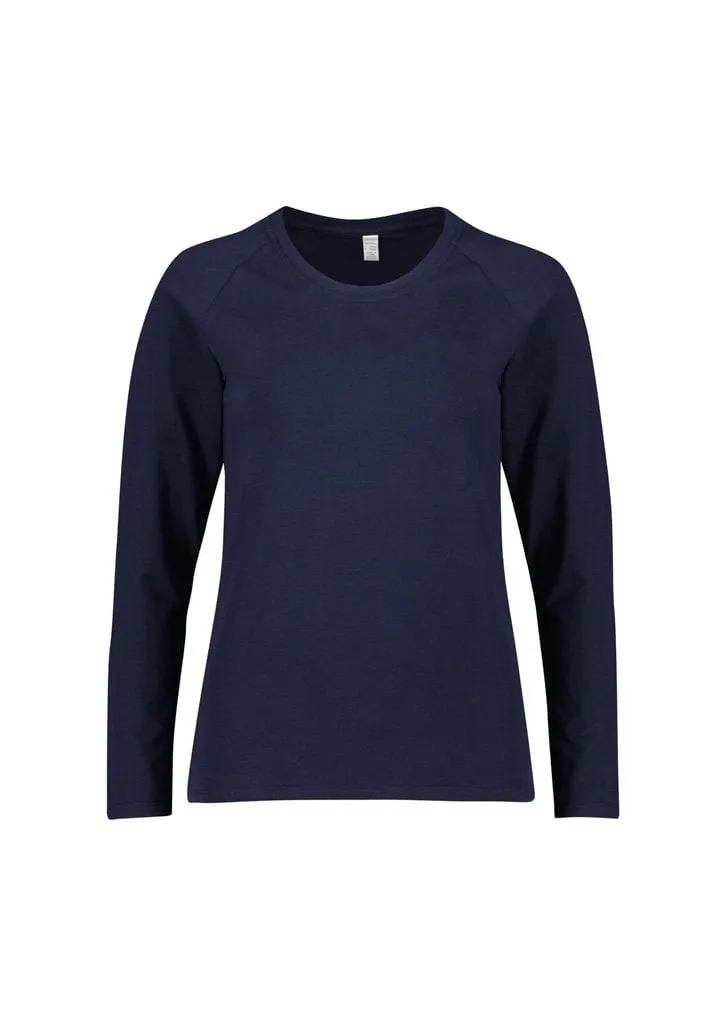 Biz Care Performance Womens Cotton Long Sleeve Tee CT247LL