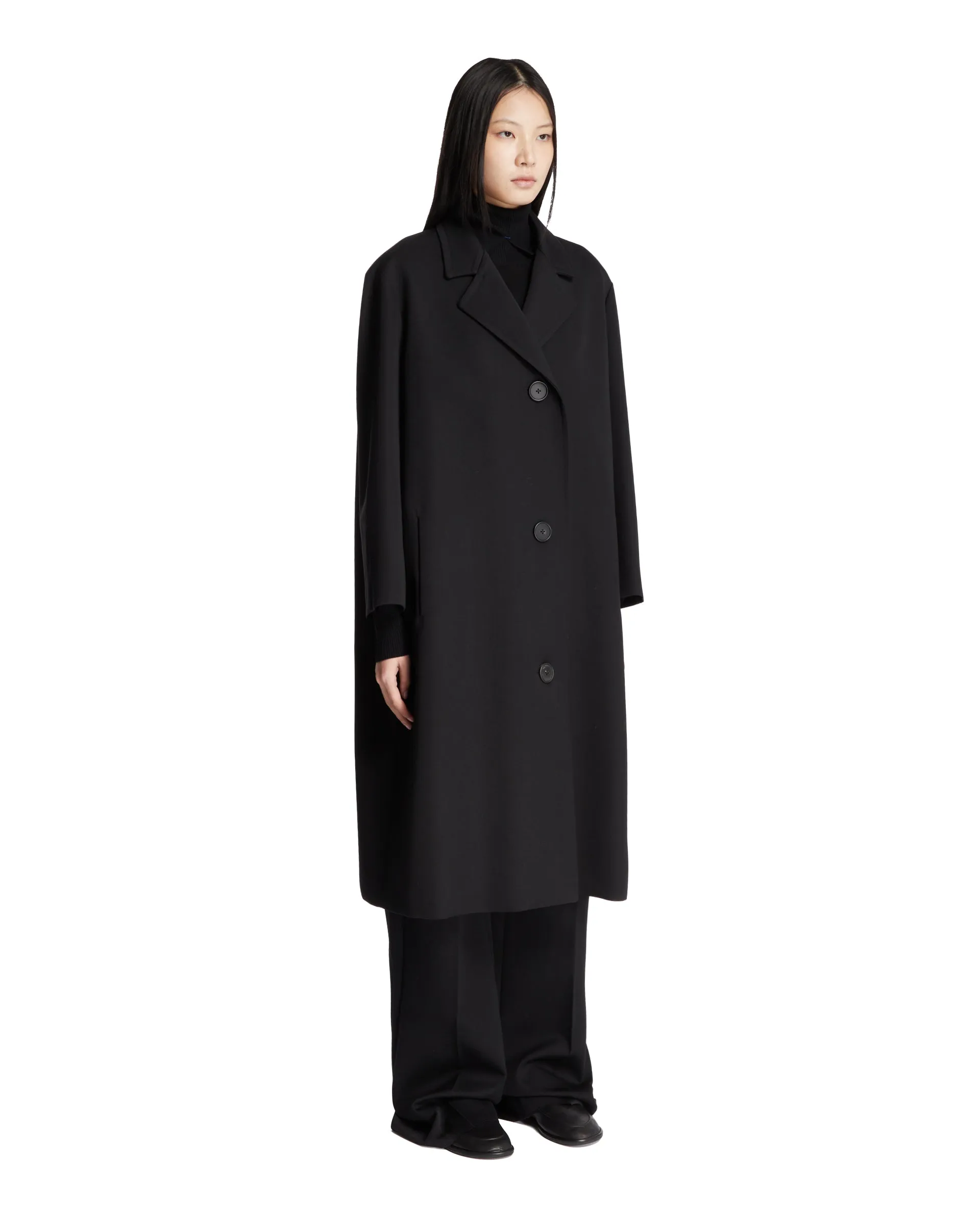 Black Buttoned Coat