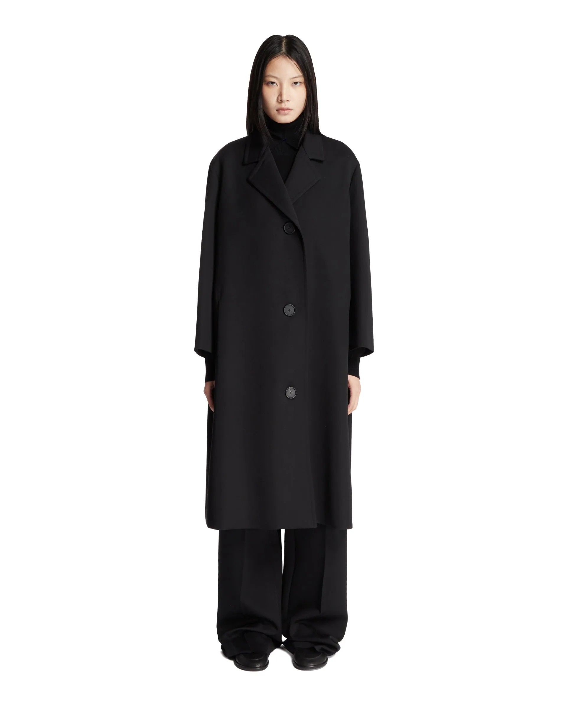 Black Buttoned Coat