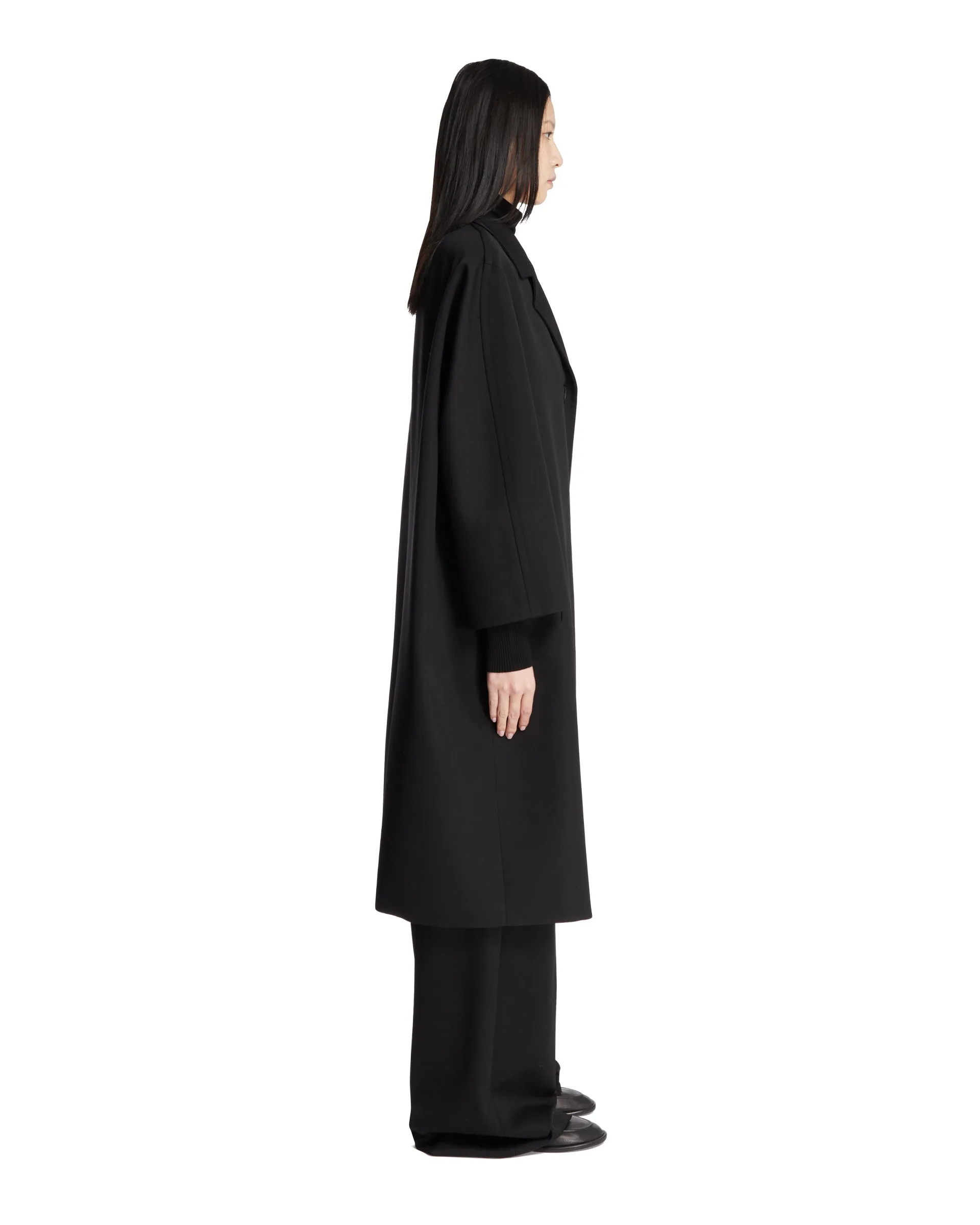 Black Buttoned Coat