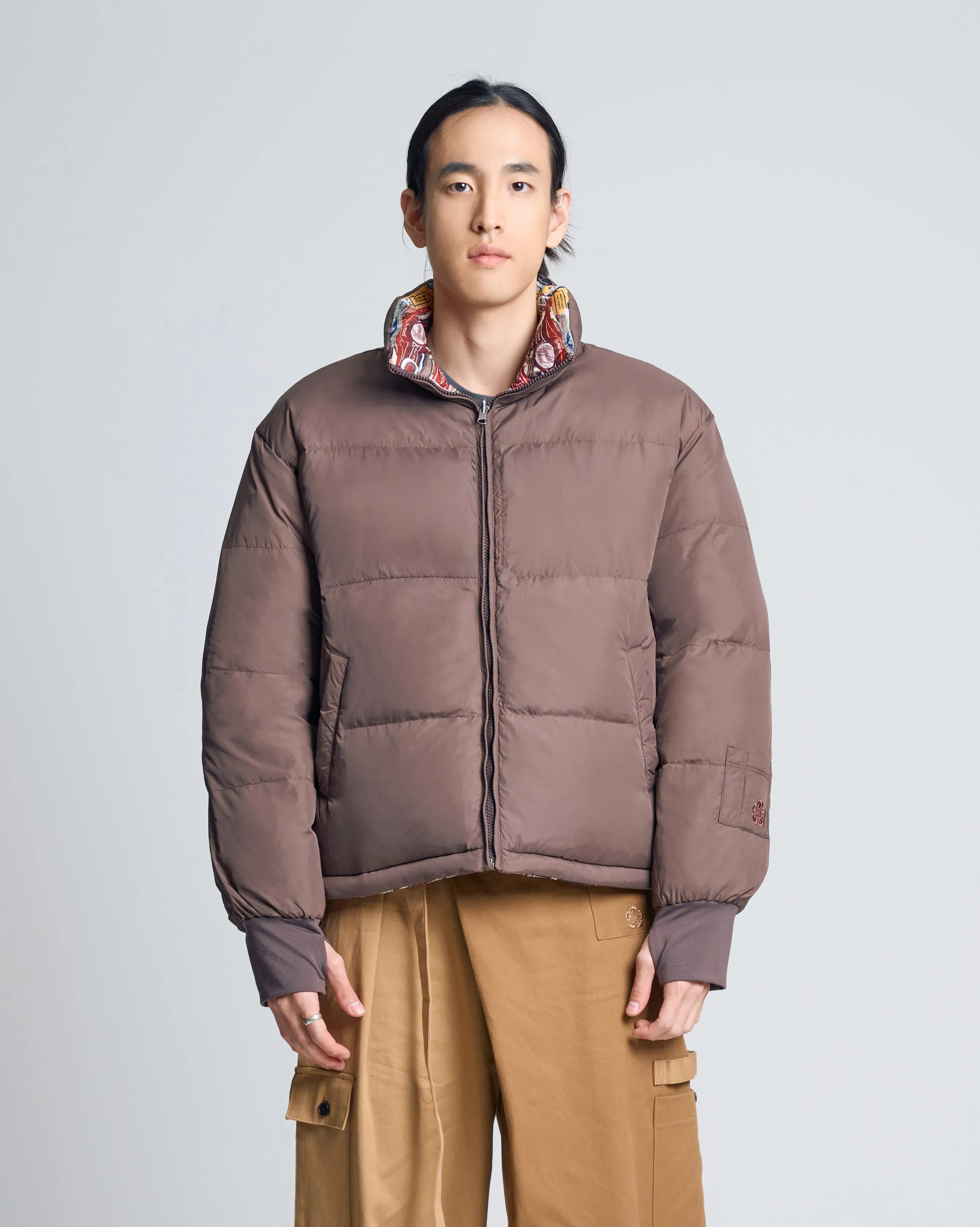 Reversible Blunt Wrapped Puffer Jacket for Ultimate Style and Comfort