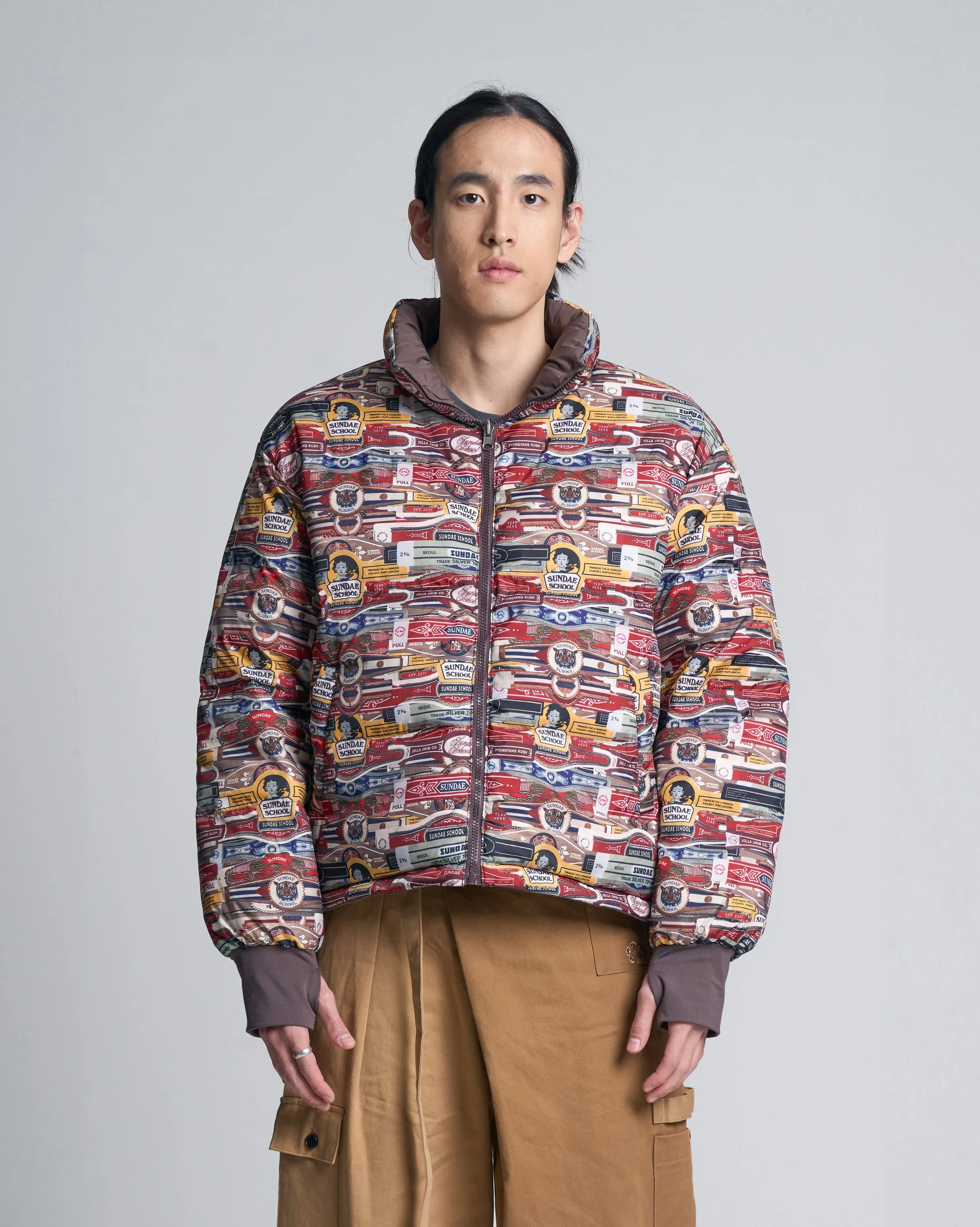 Reversible Blunt Wrapped Puffer Jacket for Ultimate Style and Comfort
