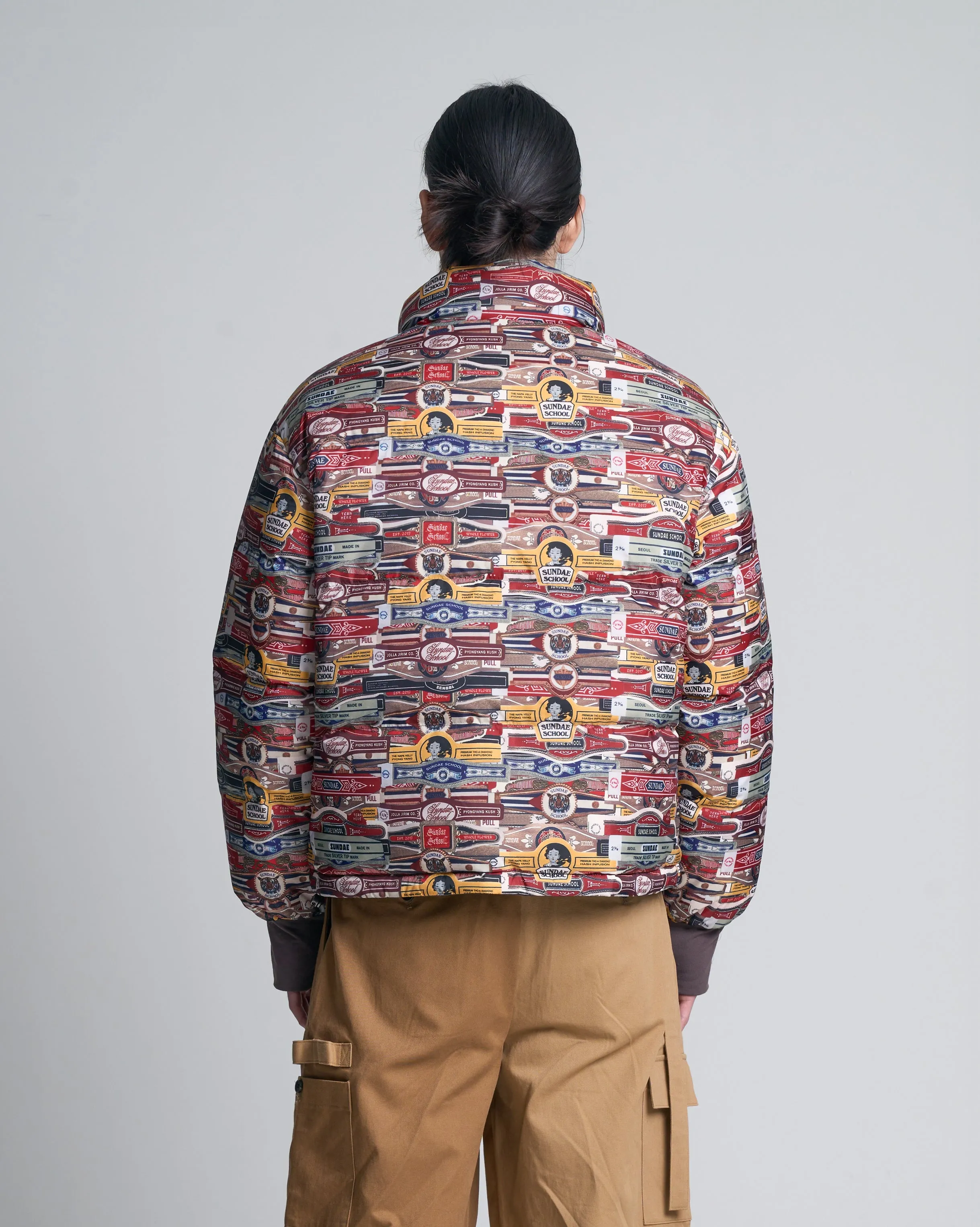 Reversible Blunt Wrapped Puffer Jacket for Ultimate Style and Comfort