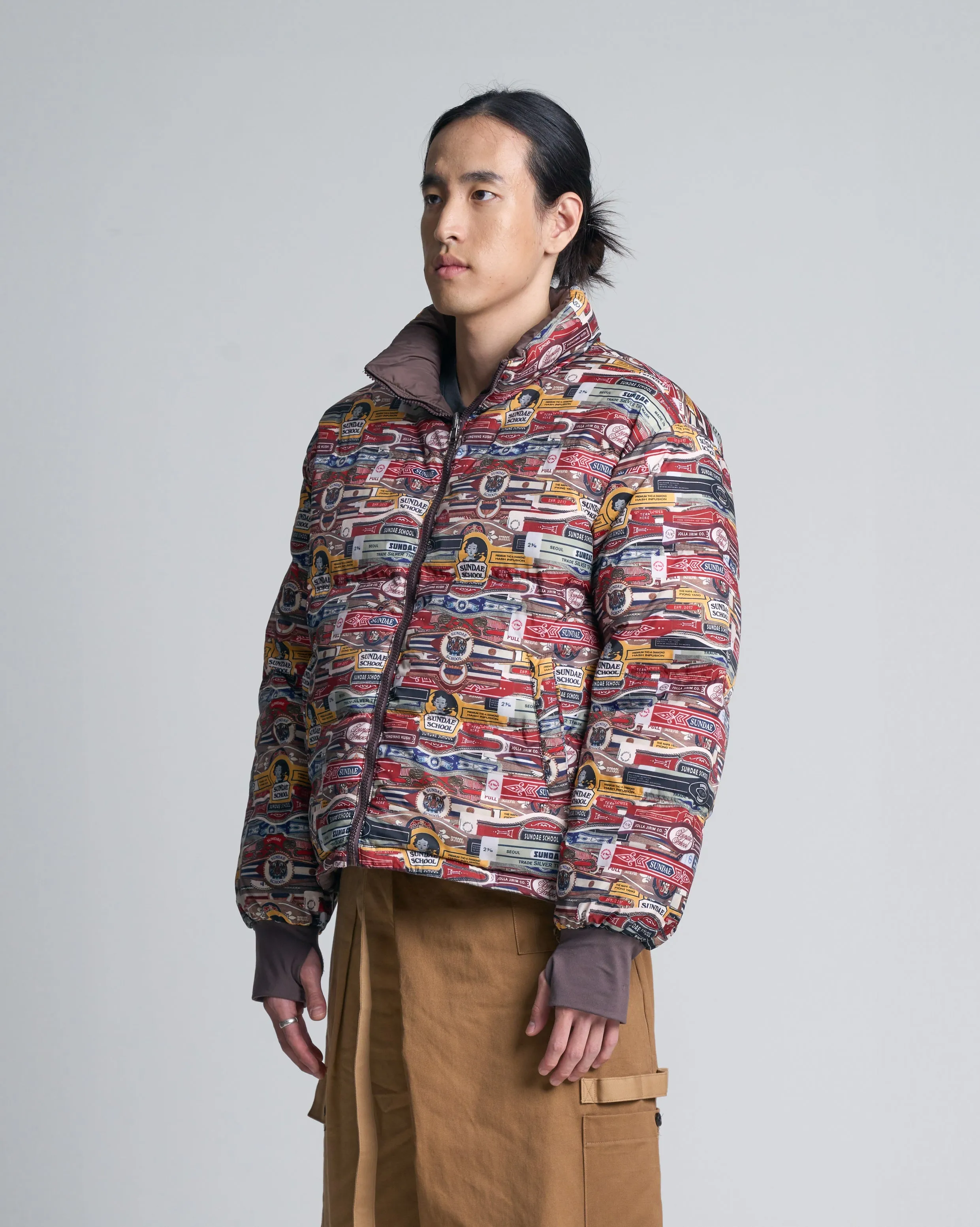 Reversible Blunt Wrapped Puffer Jacket for Ultimate Style and Comfort