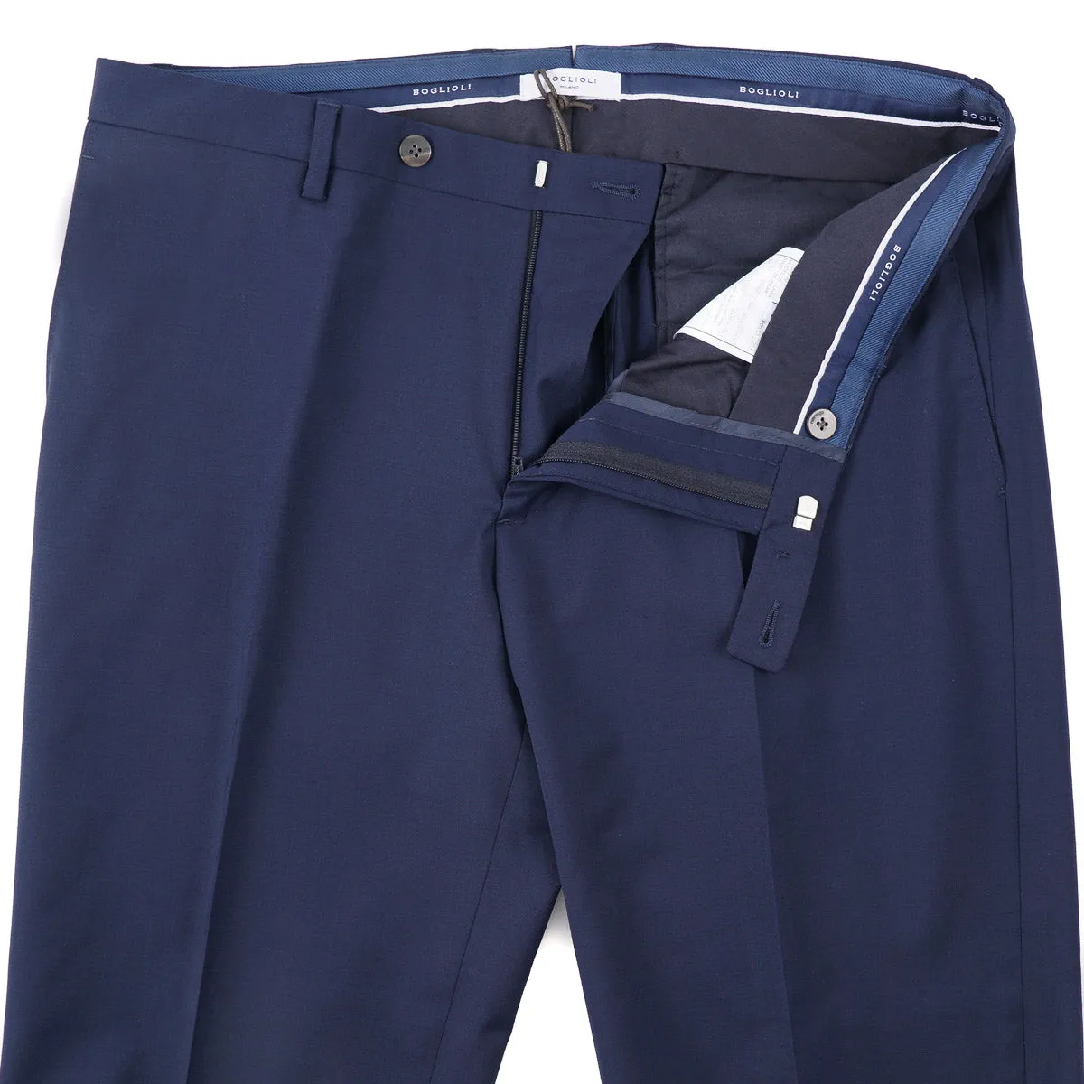 Boglioli Trim-Fit Stretch Wool Pants