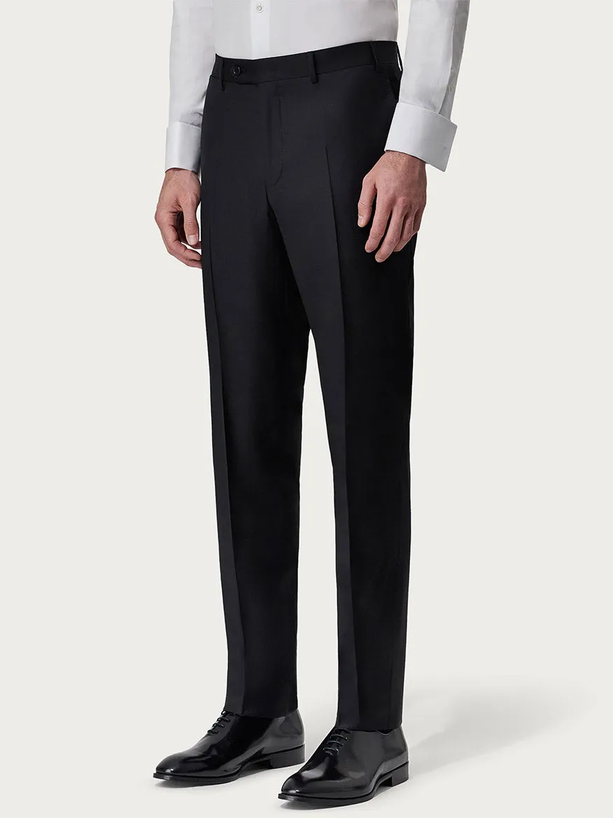 Canali Siena Contemporary Black Wool Suit