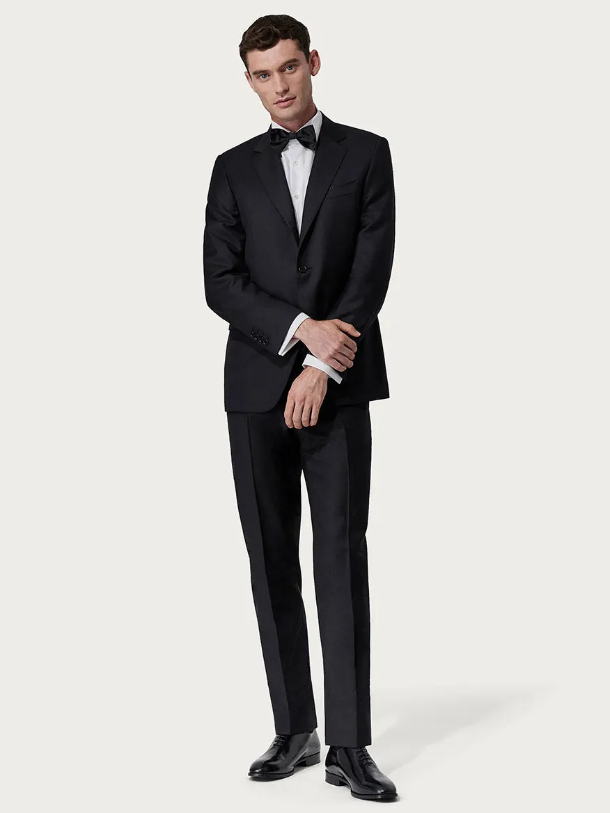 Canali Siena Contemporary Black Wool Suit