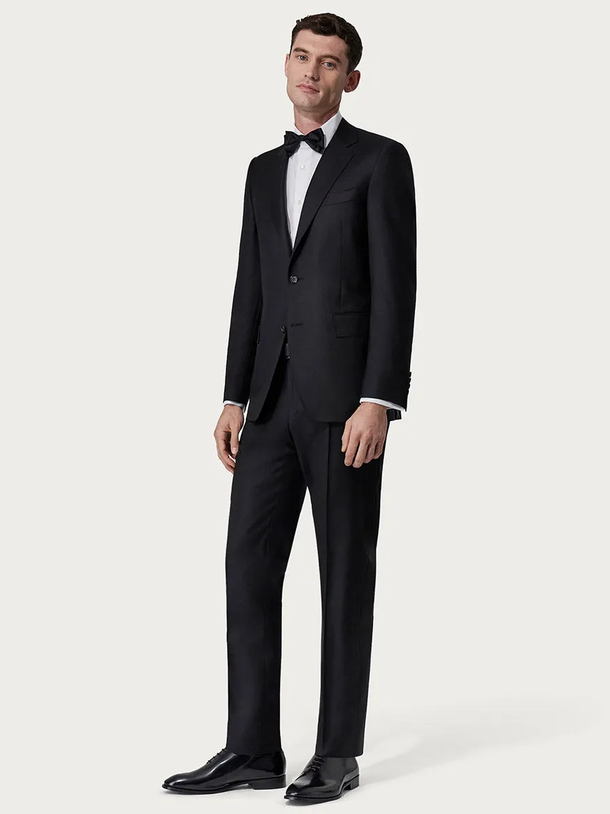 Canali Siena Contemporary Black Wool Suit
