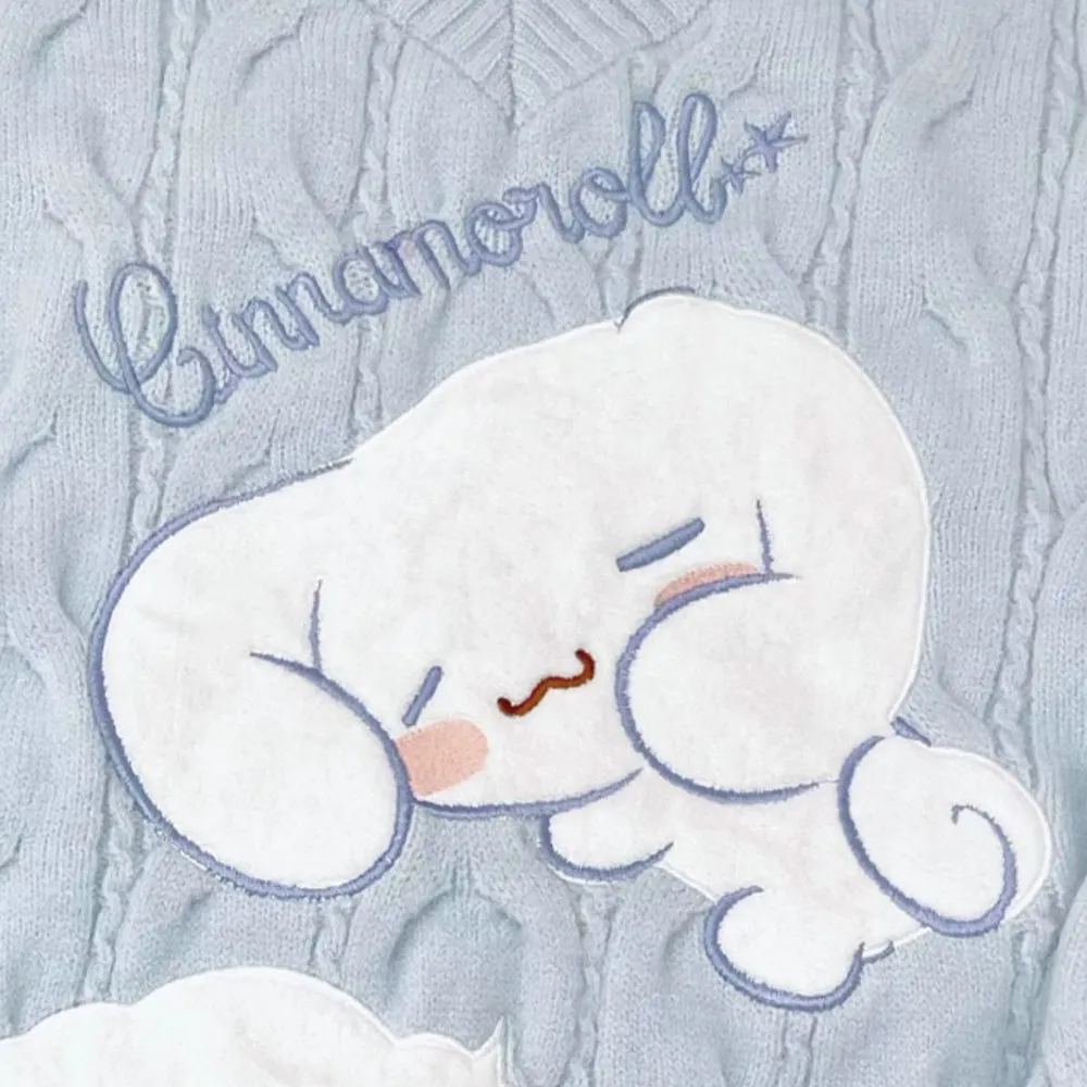 Cinnamoroll V-neck Puff Sleeve Sweater