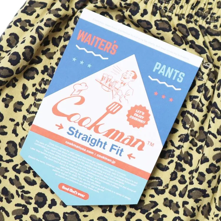 Cookman Waiter's Pants (stretch) - Leopard