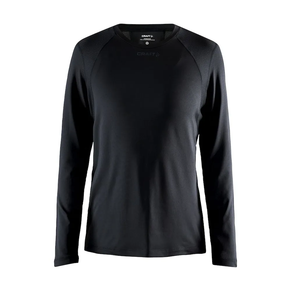 Craft Women&#x27;s Adv Essence Long Sleeve Tee Black | Buy Craft Women&#x27;s Adv Essence Long Sleeve Tee Black here | Outnorth