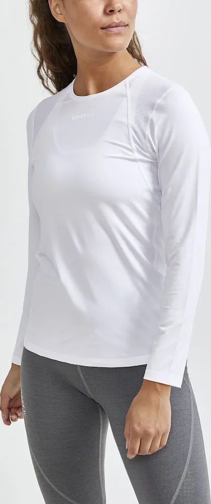 Craft Women&#x27;s Adv Essence Long Sleeve Tee White | Buy Craft Women&#x27;s Adv Essence Long Sleeve Tee White here | Outnorth