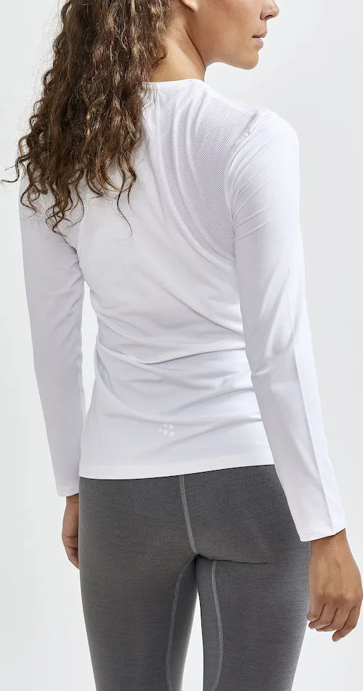 Craft Women&#x27;s Adv Essence Long Sleeve Tee White | Buy Craft Women&#x27;s Adv Essence Long Sleeve Tee White here | Outnorth
