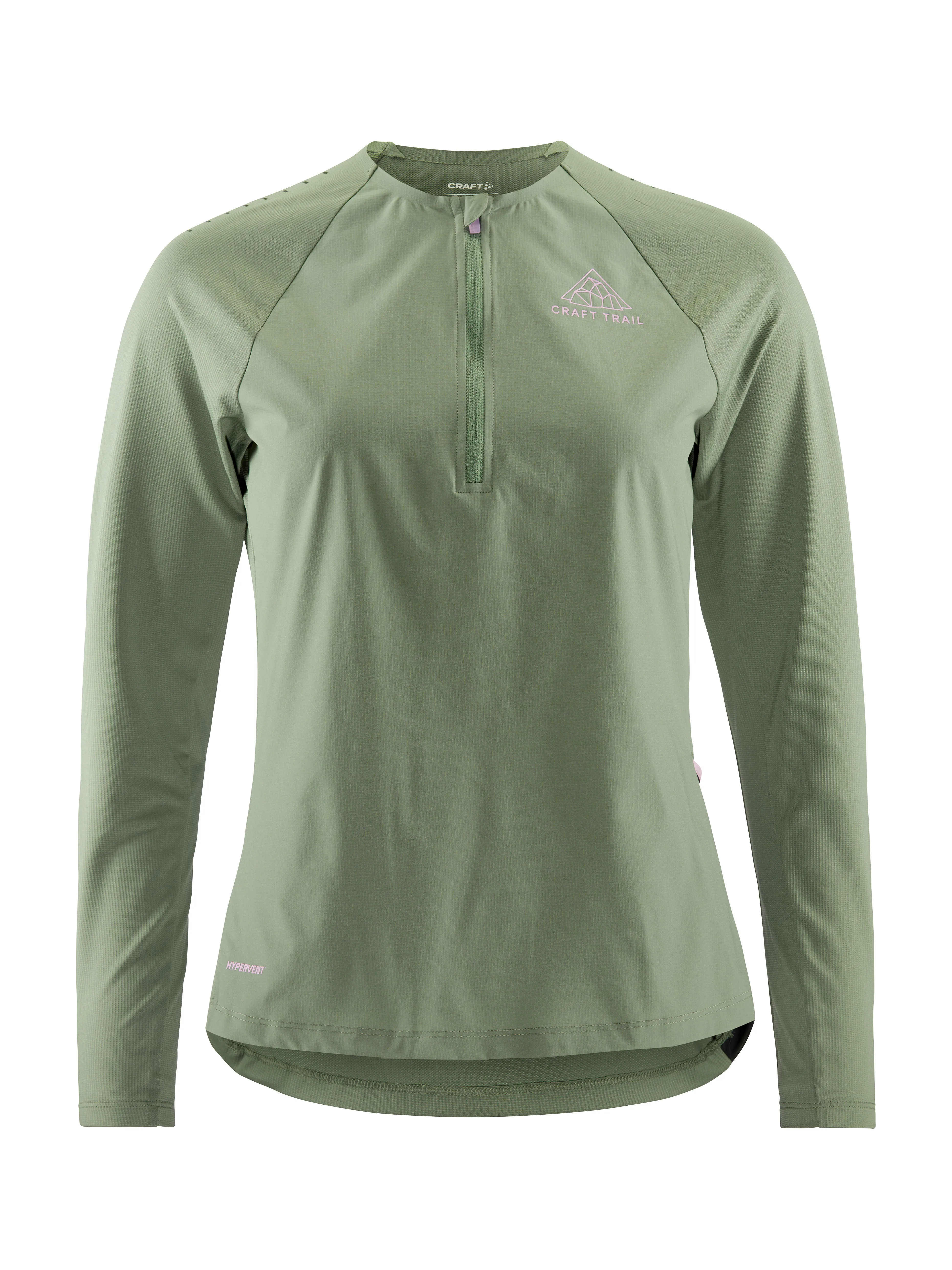 Craft Women&#x27;s Pro Trail Wind Long Sleeve Tee Thyme | Buy Craft Women&#x27;s Pro Trail Wind Long Sleeve Tee Thyme here | Outnorth