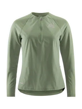 Craft Women&#x27;s Pro Trail Wind Long Sleeve Tee Thyme | Buy Craft Women&#x27;s Pro Trail Wind Long Sleeve Tee Thyme here | Outnorth