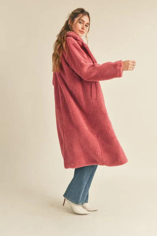 Full-Length Danae Teddy Coat