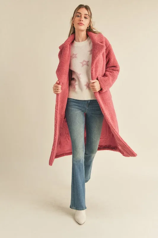 Full-Length Danae Teddy Coat
