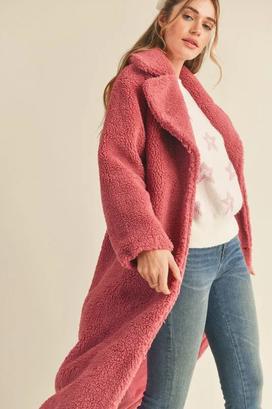 Full-Length Danae Teddy Coat