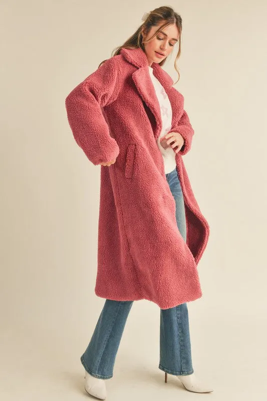 Full-Length Danae Teddy Coat