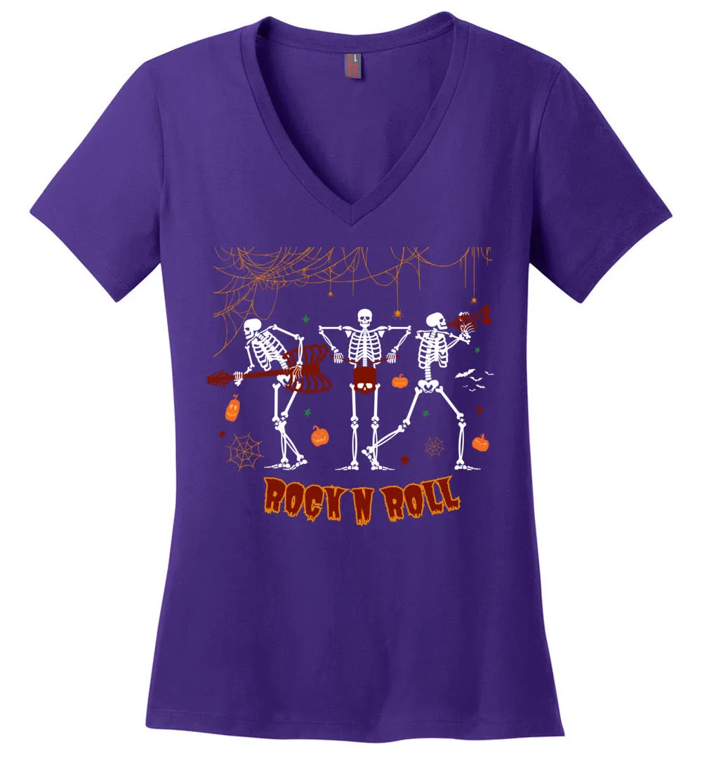 Dancing Skeleton V-neck