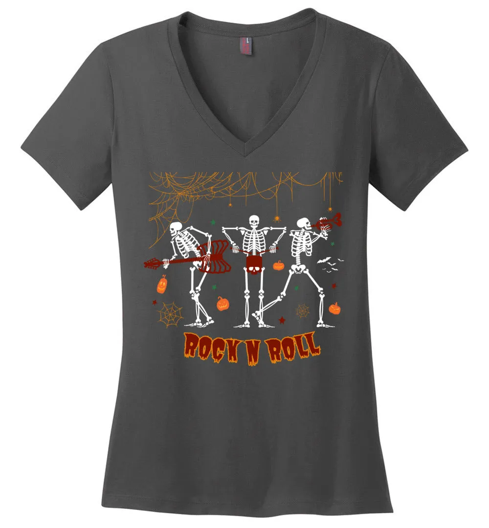 Dancing Skeleton V-neck