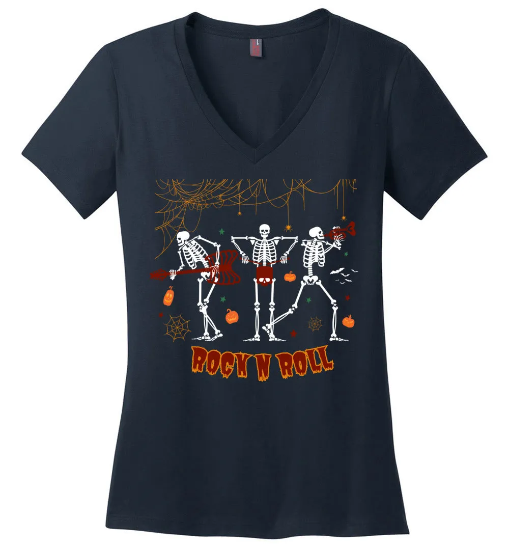 Dancing Skeleton V-neck