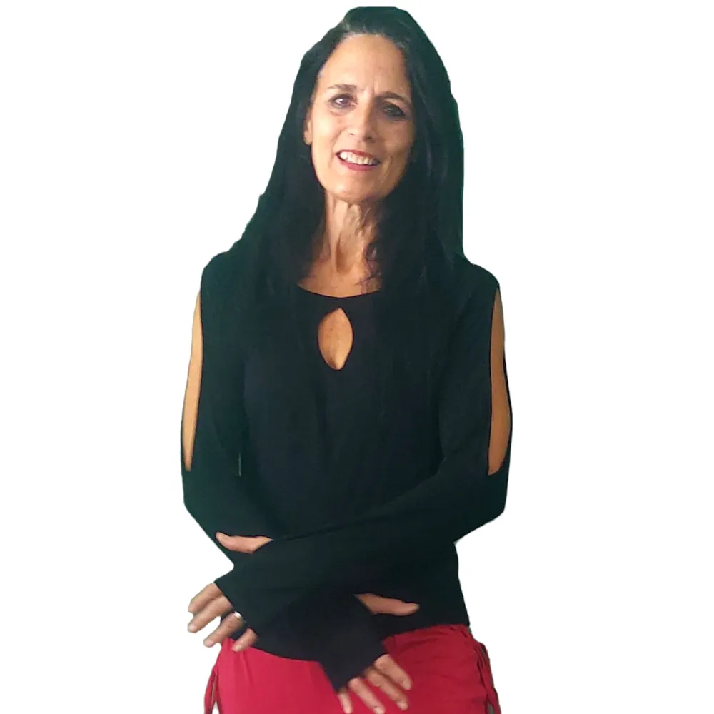 Eco-Friendly Modal Breathe Black Long Sleeve Shirt
