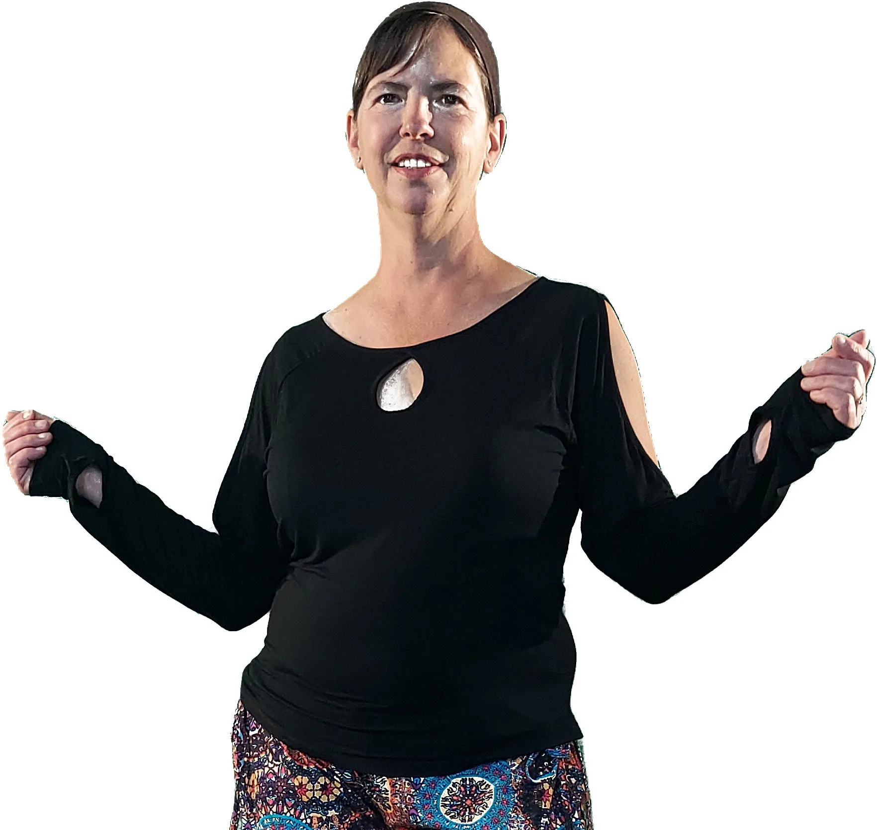 Eco-Friendly Modal Breathe Black Long Sleeve Shirt