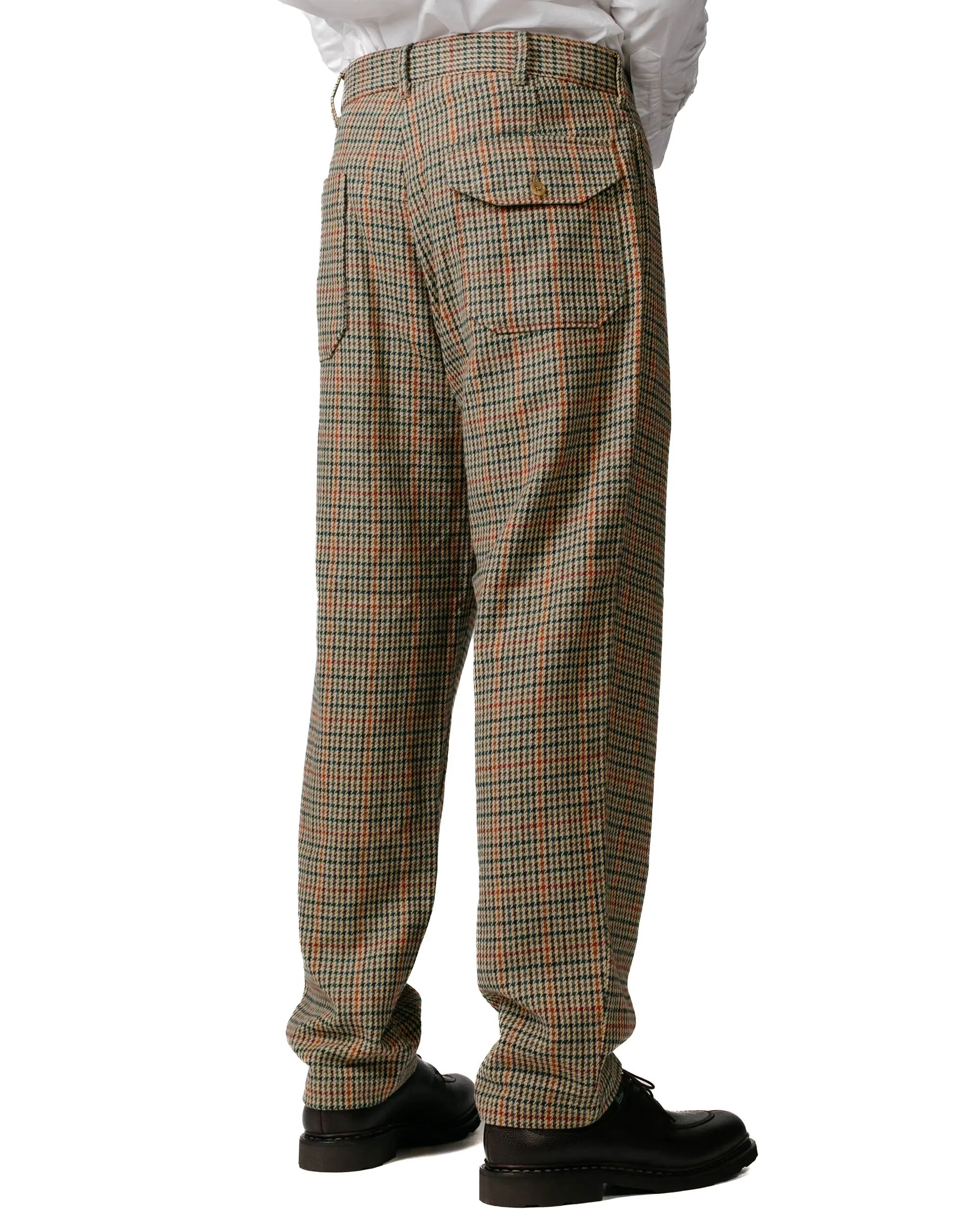 Engineered Garments Carlyle Pant Khaki Acrylic Wool Gunclub Check