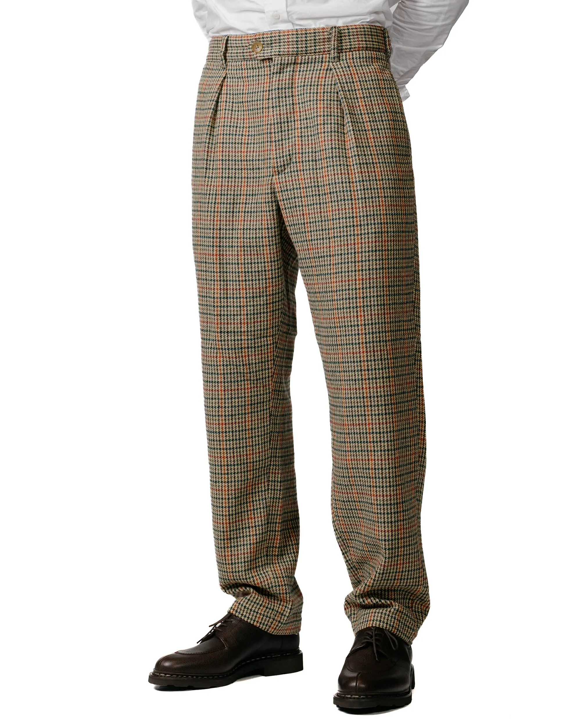 Engineered Garments Carlyle Pant Khaki Acrylic Wool Gunclub Check