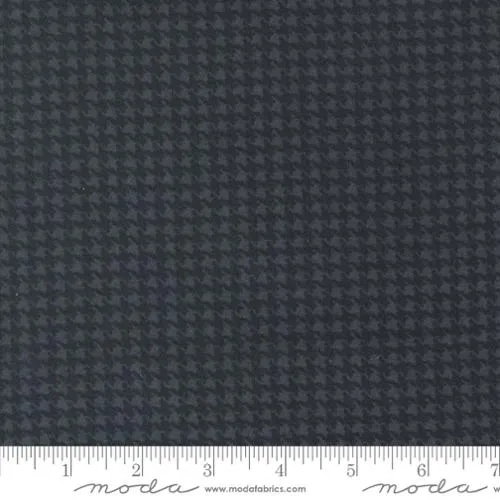 Farmhouse Flannel Houndstooth Black