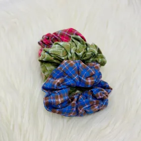 Flannel Scrunchie Set