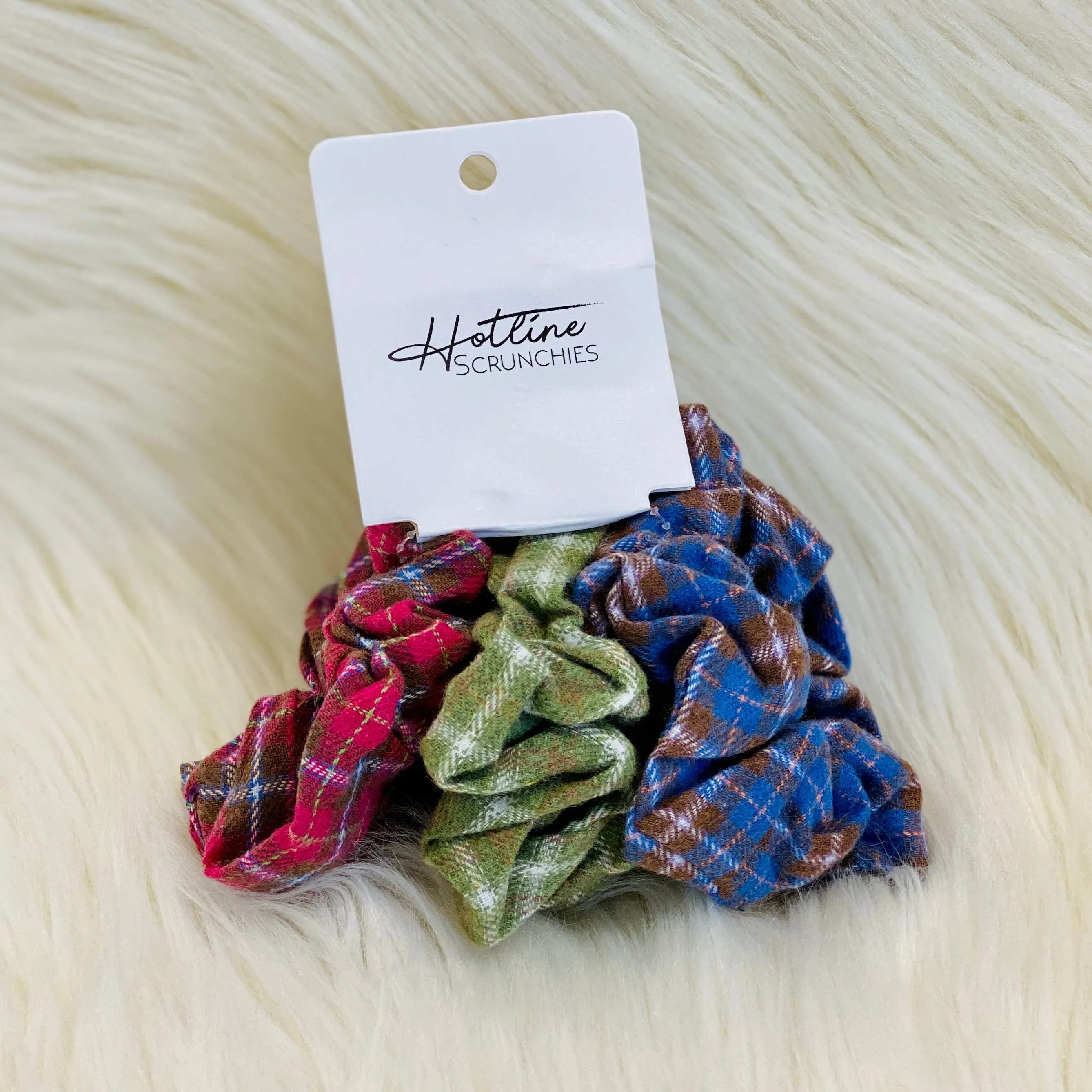 Flannel Scrunchie Set