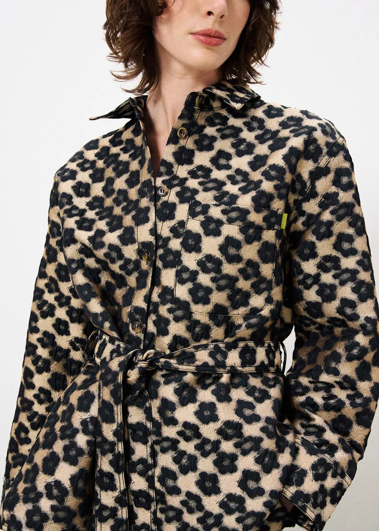 FRNCH Pandore Leopard Surchemise Overshirt