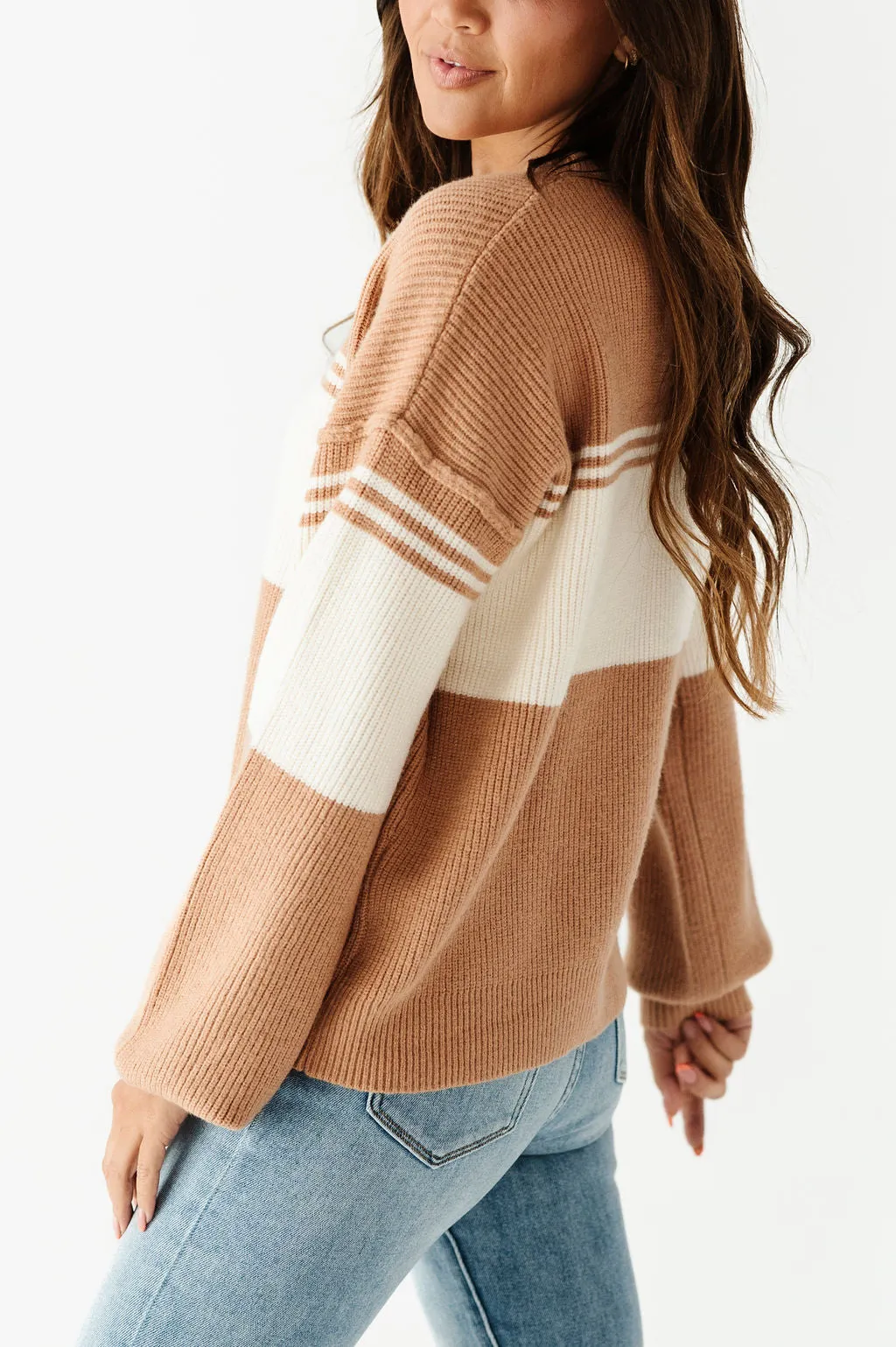 Gracelyn Stripe Sweater - Size M & L Left