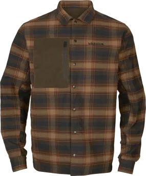 Härkila Men&#x27;s Eirik Reversible Shirt Jacket Dark Warm Olive/Burgundy | Buy Härkila Men&#x27;s Eirik Reversible Shirt Jacket Dark Warm Olive/Burgundy here | Outnorth