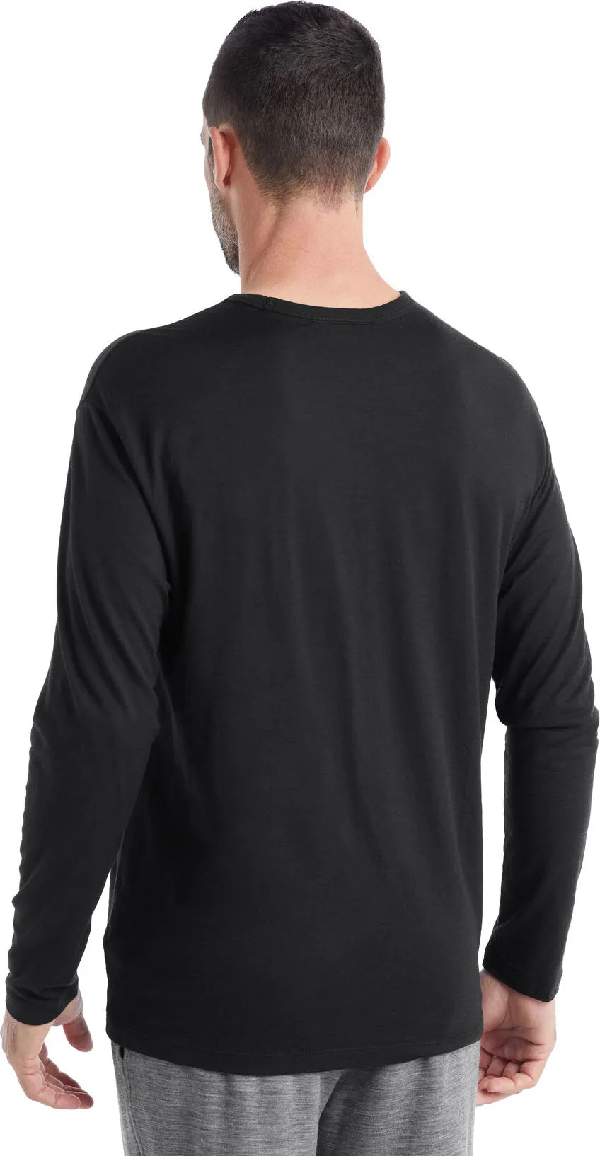 Icebreaker Men&#x27;s Granary Long Sleeve Pocket Tee Black | Buy Icebreaker Men&#x27;s Granary Long Sleeve Pocket Tee Black here | Outnorth