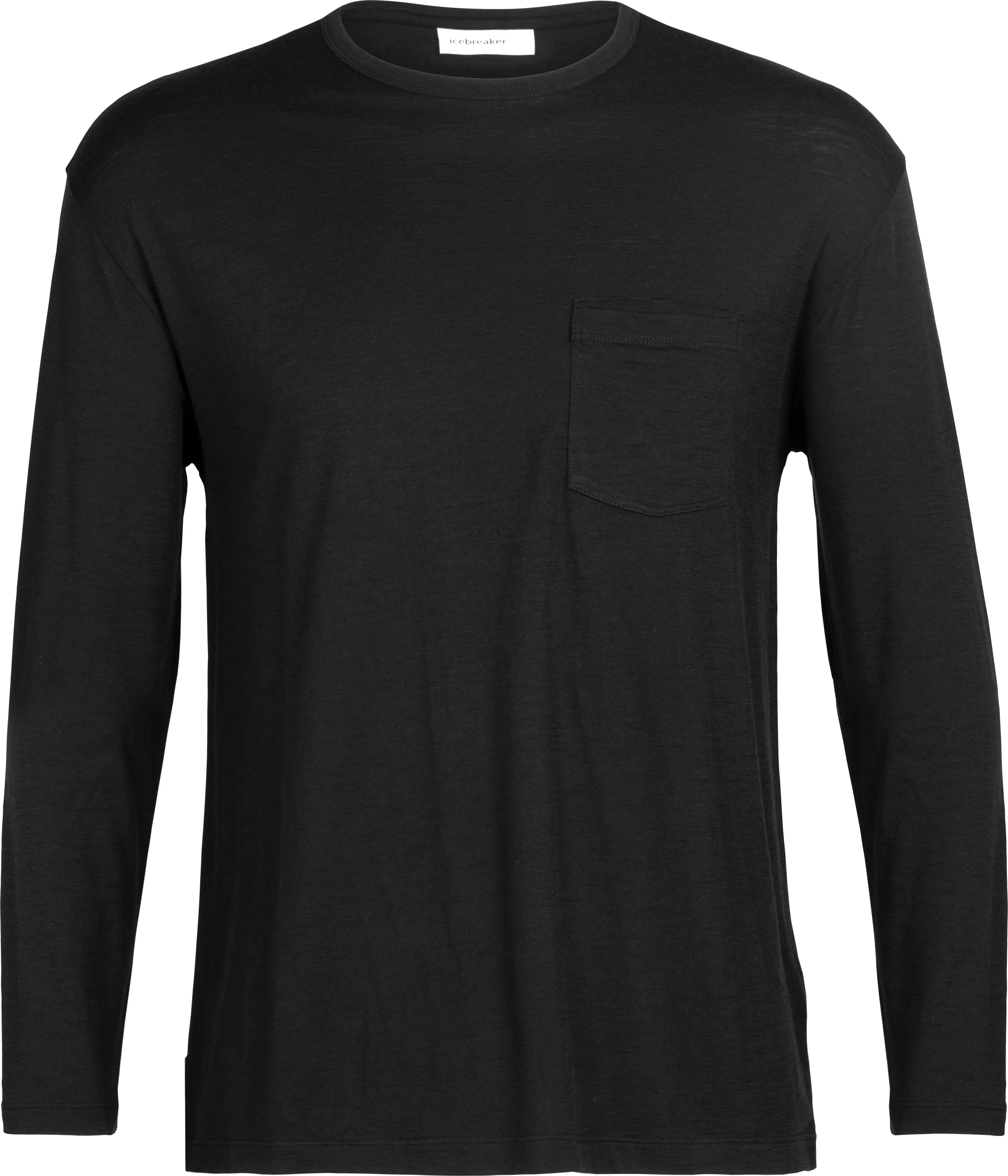 Icebreaker Men&#x27;s Granary Long Sleeve Pocket Tee Black | Buy Icebreaker Men&#x27;s Granary Long Sleeve Pocket Tee Black here | Outnorth